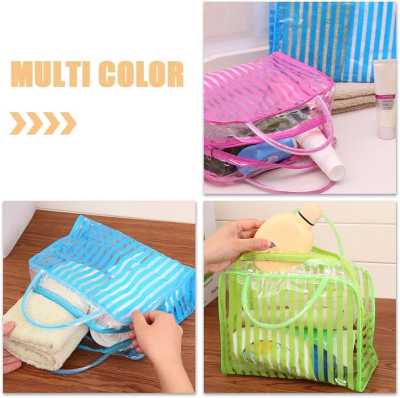 3Pcs Large Waterproof PVC Travel Toiletry Bag Set Cosmetic Organizer Case - Image 3